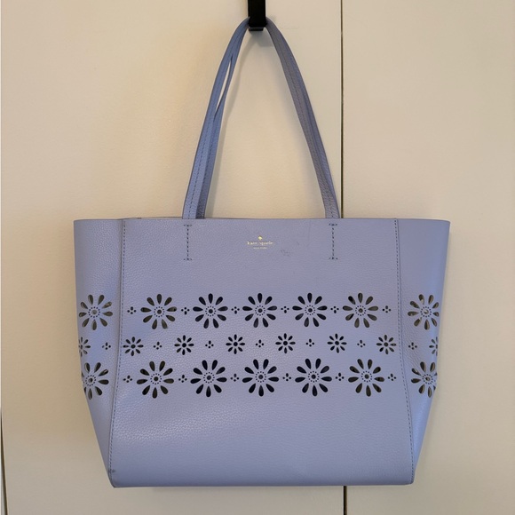 kate spade Handbags - kate spade lavender perforated floral leather tote